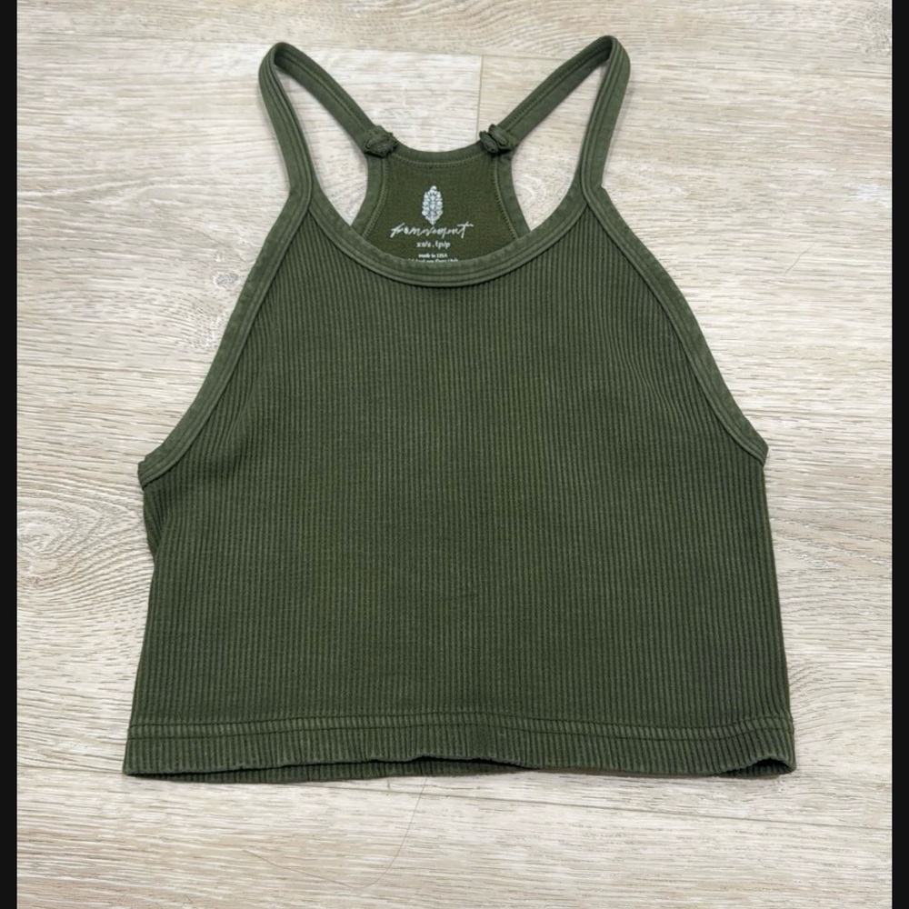 Women's Green free people movement tank